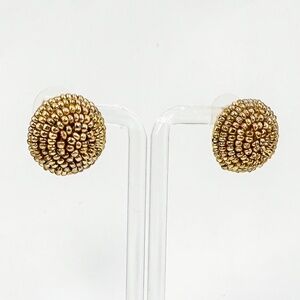 JCREW Jewelry - Gold, Dome Earrings- Lightly Worn